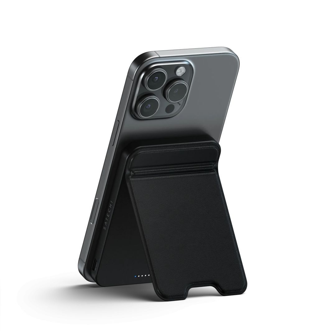 Satechi Qi2 5K Magnetic 5000mAh PowerBank with Stand Black Satechi Qi2 5K Magnetic 5000mAh PowerBank with Stand Black