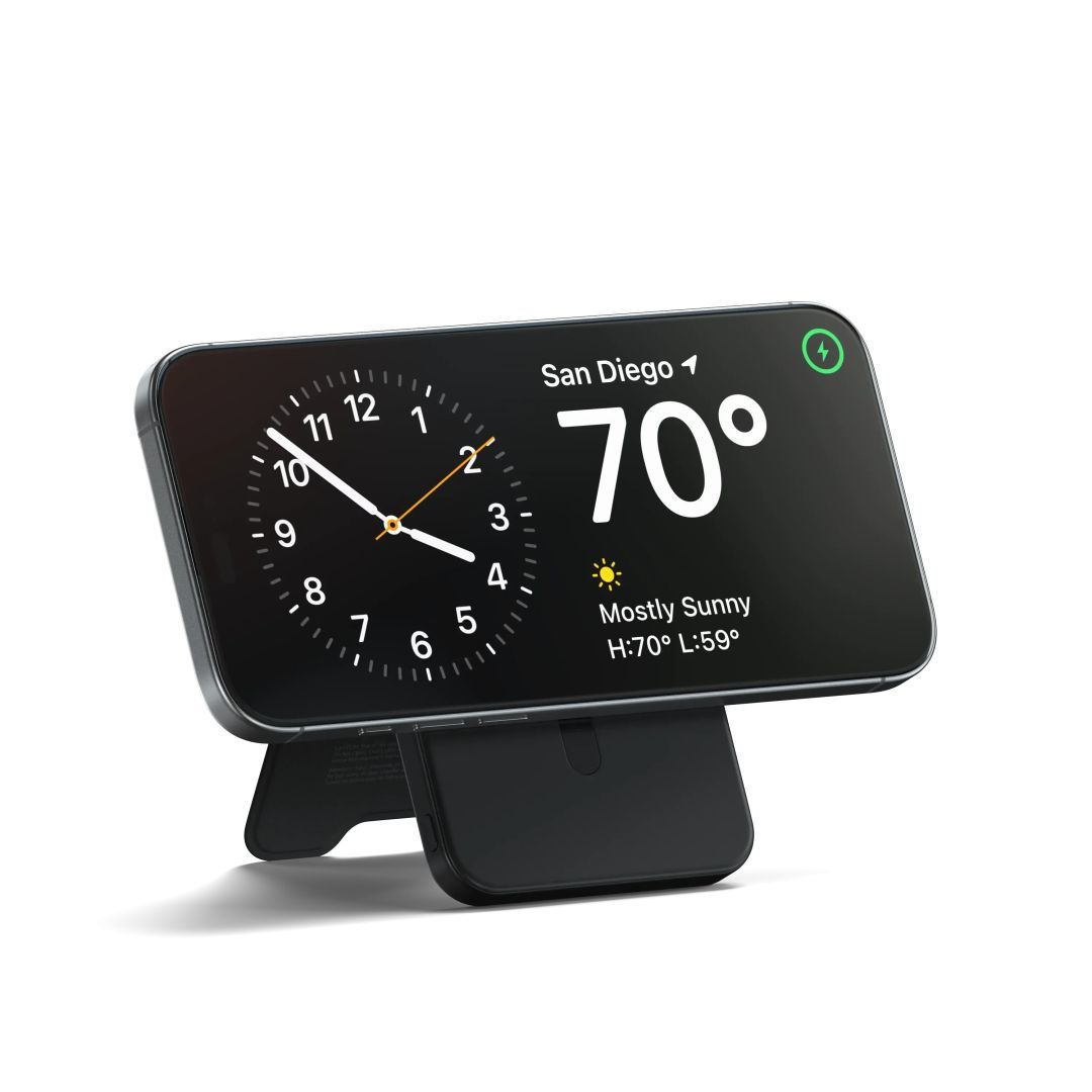 Satechi Qi2 5K Magnetic 5000mAh PowerBank with Stand Black Satechi Qi2 5K Magnetic 5000mAh PowerBank with Stand Black