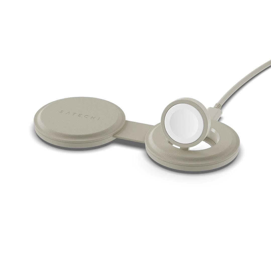 Satechi OntheGo 2-in-1 Wireless Charger Sand Satechi OntheGo 2-in-1 Wireless Charger Sand