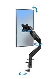 Esperanza Desk Holder with gas spring for computer monitors 17"-27" Fonos