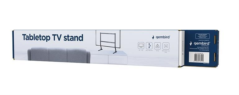 Gembird TVS-D90F-01 Tabletop TV stand 45"-90" Black Gembird TVS-D90F-01 Tabletop TV stand 45"-90" Black