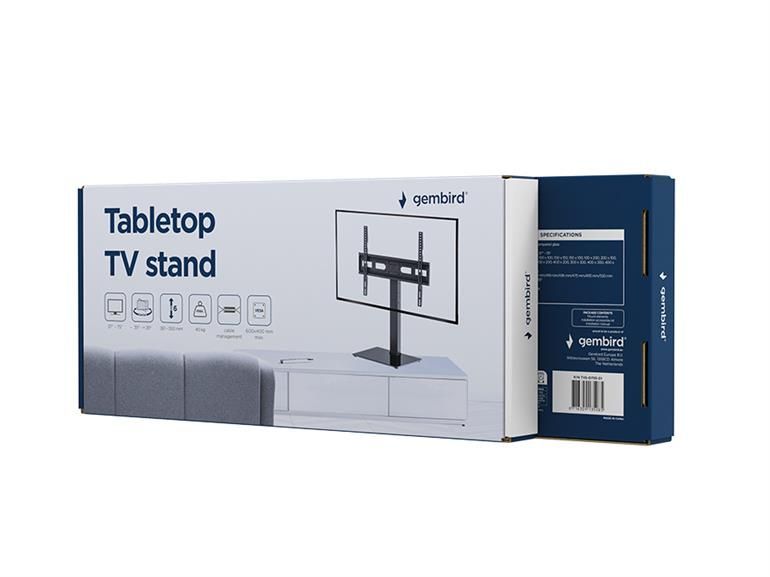 Gembird TVS-D75S-01 Tabletop TV stand 37"-75" Black Gembird TVS-D75S-01 Tabletop TV stand 37"-75" Black