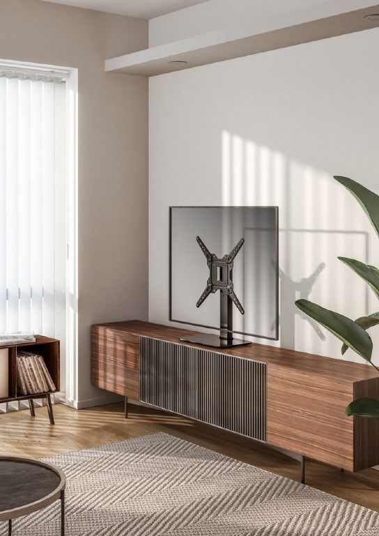 Gembird TVS-D55S-01 Tabletop TV stand (swivel) 23"-55" Black Gembird TVS-D55S-01 Tabletop TV stand (swivel) 23"-55" Black