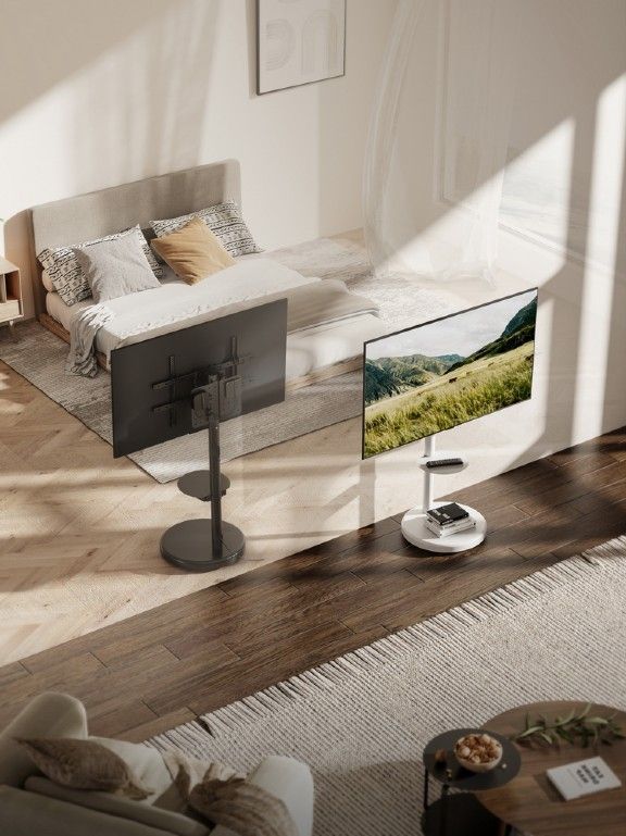 Gembird TVS-86TR-01-W TV floor stand 37"-86" White Gembird TVS-86TR-01-W TV floor stand 37"-86" White