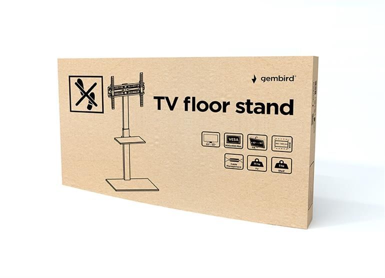 Gembird TVS-55T-02 TV floor stand 32"-55" Black