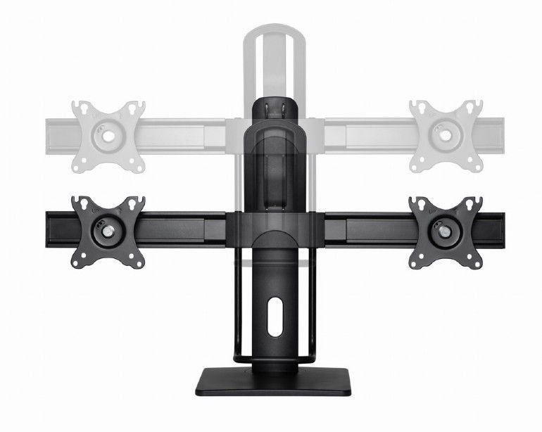 Gembird MS-D2-01 Double monitor desk stand height adjustable Gembird MS-D2-01 Double monitor desk stand height adjustable