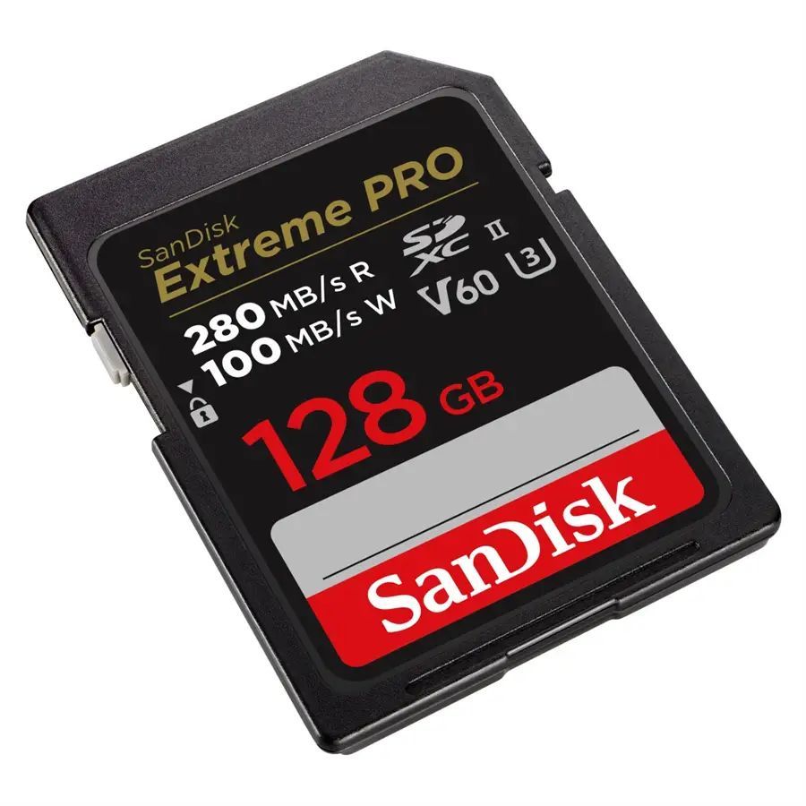 Sandisk 128GB SDXC Extreme Pro Class 10 U3 UHS-II V60 Sandisk 128GB SDXC Extreme Pro Class 10 U3 UHS-II V60
