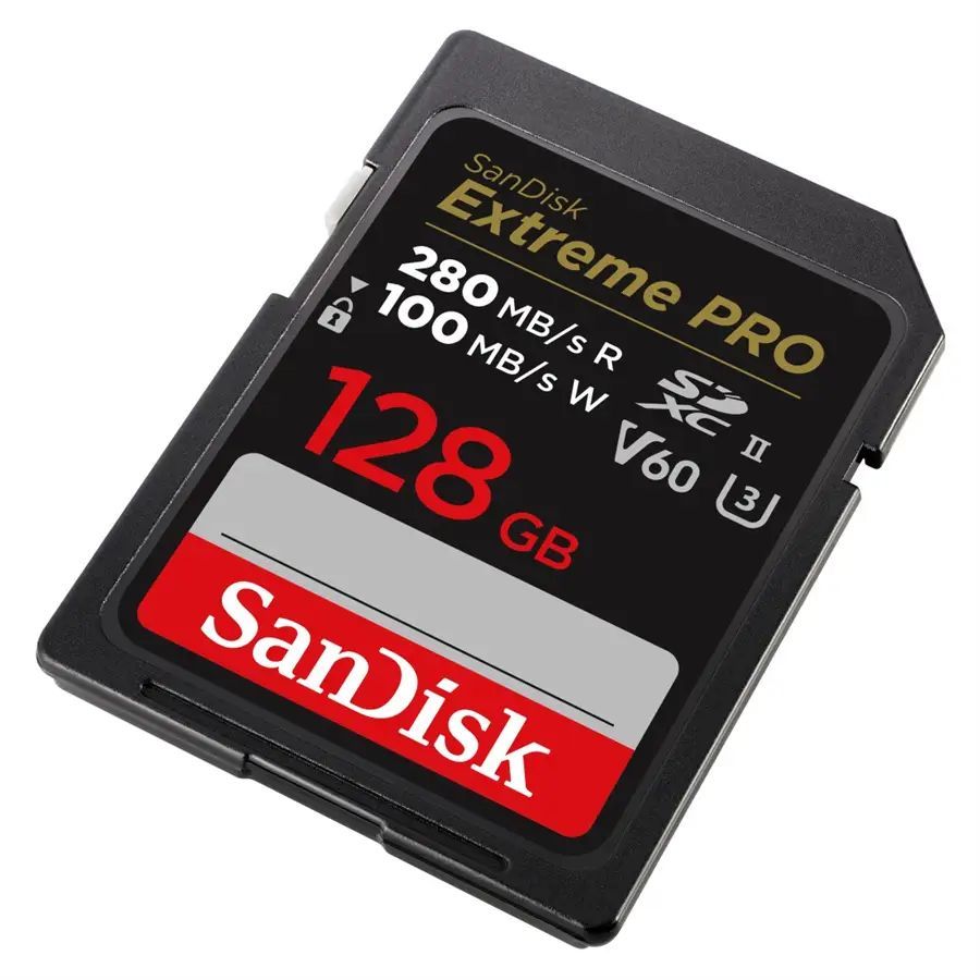 Sandisk 128GB SDXC Extreme Pro Class 10 U3 UHS-II V60 Sandisk 128GB SDXC Extreme Pro Class 10 U3 UHS-II V60
