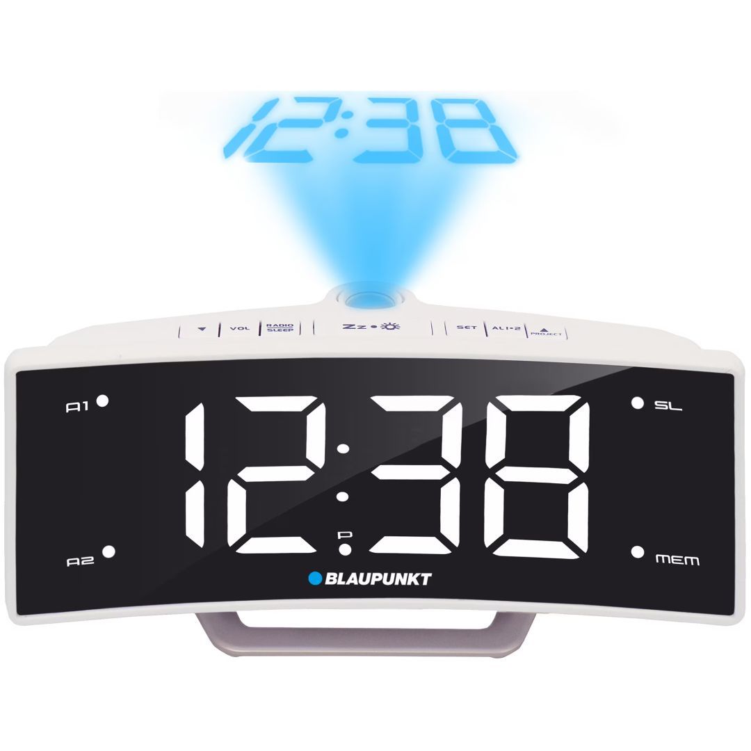Blaupunkt CRP7WH Radio Clock Black/White Blaupunkt CRP7WH Radio Clock Black/White