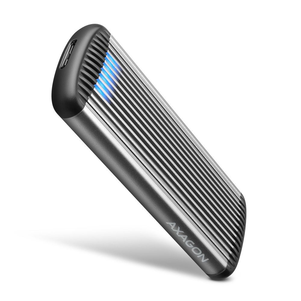 AXAGON EEM2-SA SuperSpeed USB M.2 SATA SSD Ribbed Box