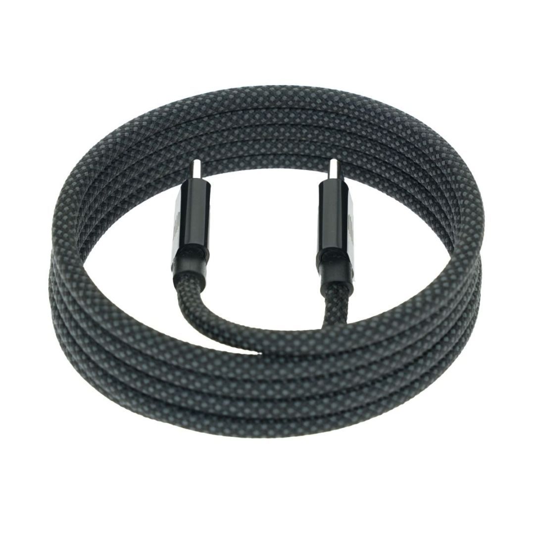 Dviced USB-C to USB-C Magnetic Braided Cable 1,25m Dark Grey Dviced USB-C to USB-C Magnetic Braided Cable 1,25m Dark Grey