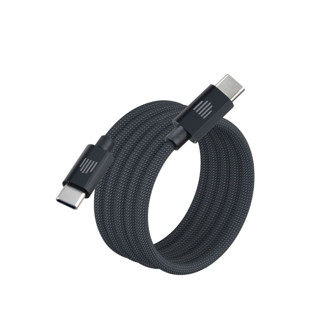 Dviced USB-C to USB-C Magnetic Braided Cable 1,25m Dark Grey Dviced USB-C to USB-C Magnetic Braided Cable 1,25m Dark Grey