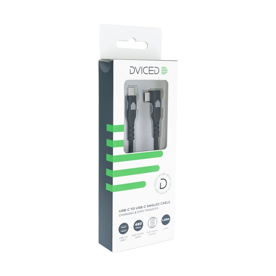 Dviced USB-C to USB-C Cable 1,25m Black Dviced USB-C to USB-C Cable 1,25m Black