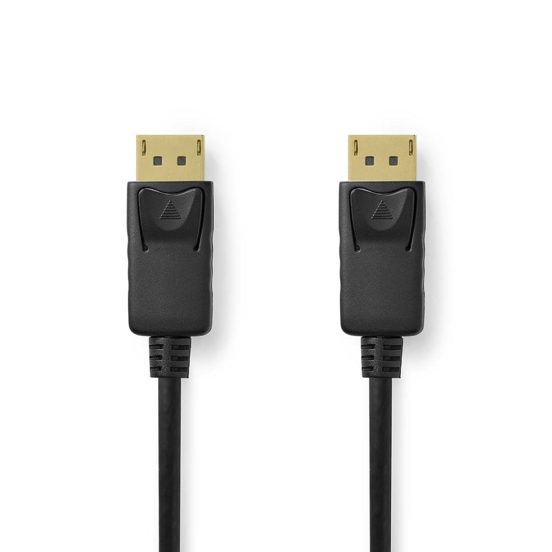 Nedis DisplayPort Male to DisplayPort Male 4K@60Hz Gold Plated 2m Black Nedis DisplayPort Male to DisplayPort Male 4K@60Hz Gold Plated 2m Black