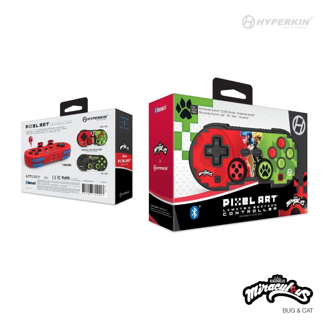 HYPERKIN Pixel Art Official Miraculous Edition (Ladybug & Cat) Gamepad HYPERKIN Pixel Art Official Miraculous Edition (Ladybug & Cat) Gamepad