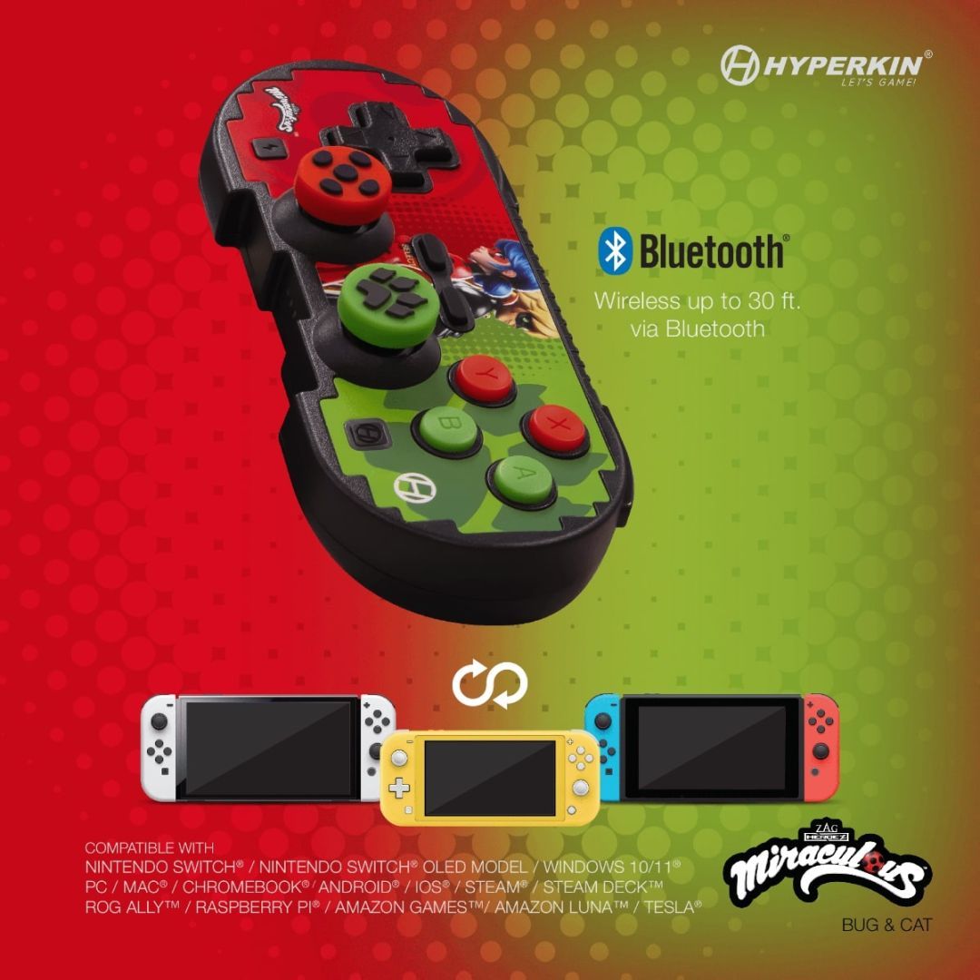 HYPERKIN Pixel Art Official Miraculous Edition (Ladybug & Cat) Gamepad HYPERKIN Pixel Art Official Miraculous Edition (Ladybug & Cat) Gamepad
