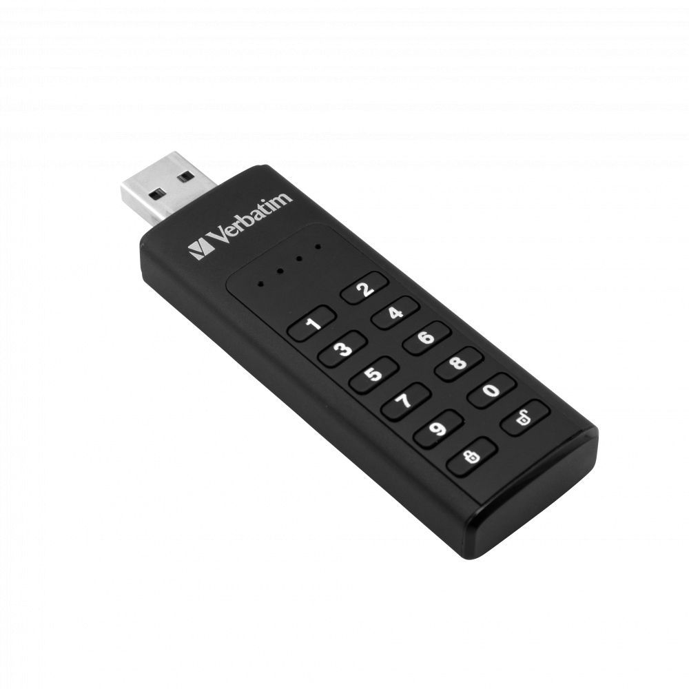 Verbatim 128GB Keypad Secure USB3.2 Black Verbatim 128GB Keypad Secure USB3.2 Black