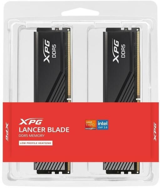 A-Data 32GB DDR5 6000MHz Kit(2x16GB) XPG Lancer Blade Black A-Data 32GB DDR5 6000MHz Kit(2x16GB) XPG Lancer Blade Black