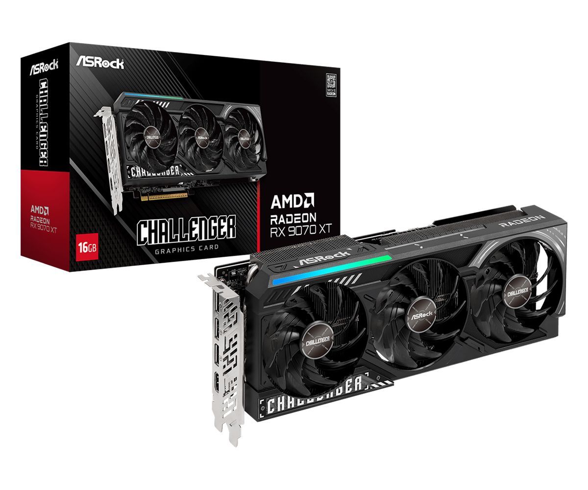 ASRock Radeon RX9070 XT Challenger 16GB ASRock Radeon RX9070 XT Challenger 16GB