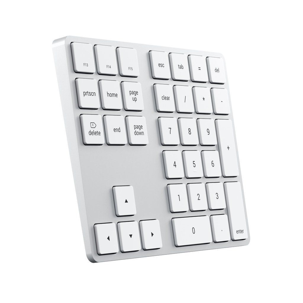 Satechi Aluminum Bluetooth Extended Keypad Silver Satechi Aluminum Bluetooth Extended Keypad Silver