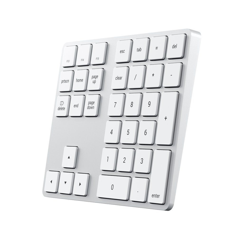 Satechi Aluminum Bluetooth Extended Keypad Silver Satechi Aluminum Bluetooth Extended Keypad Silver