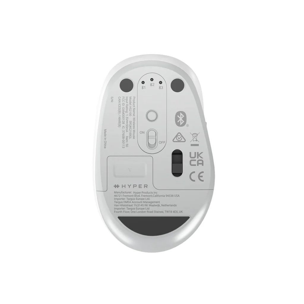 Targus HyperSpaces Wireless Bluetooth Mouse White/Space Grey Targus HyperSpaces Wireless Bluetooth Mouse White/Space Grey