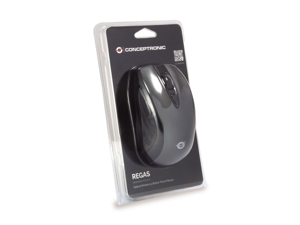 Conceptronic CLLM5BTRVWL 6-Button Wireless Travel Mouse Black Conceptronic CLLM5BTRVWL 6-Button Wireless Travel Mouse Black