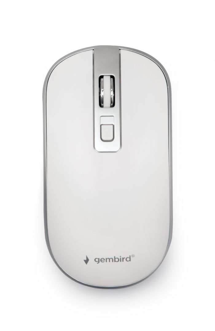 Gembird MUSW-4B-06-WS Wireless optical mouse White/Silver Gembird MUSW-4B-06-WS Wireless optical mouse White/Silver