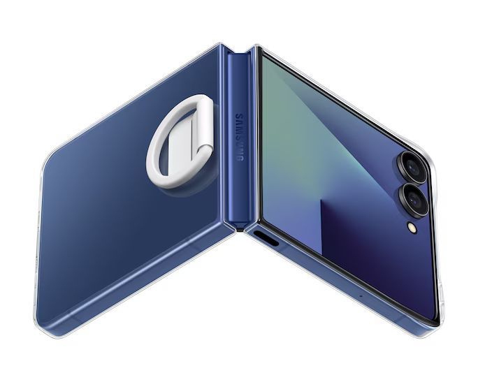 Samsung Galaxy Z Flip7 Ring Case Transparent Samsung Galaxy Z Flip7 Ring Case Transparent