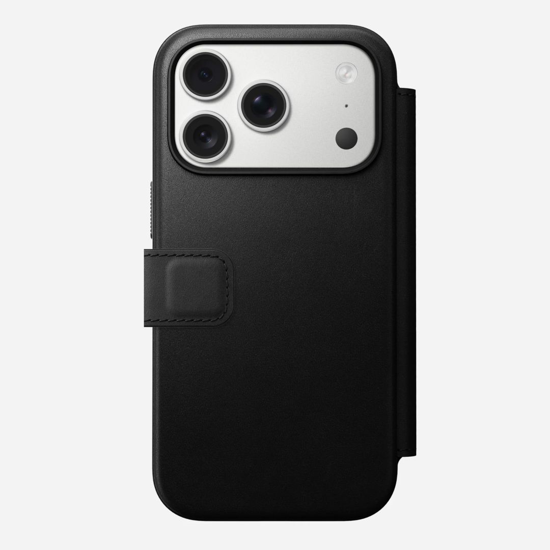 Nomad Modern Leather Folio for iPhone 17 Pro Black Nomad Modern Leather Folio for iPhone 17 Pro Black