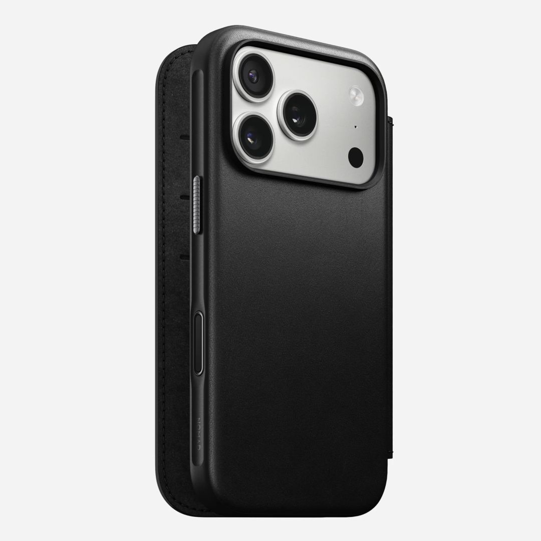 Nomad Modern Leather Folio for iPhone 17 Pro Black Nomad Modern Leather Folio for iPhone 17 Pro Black