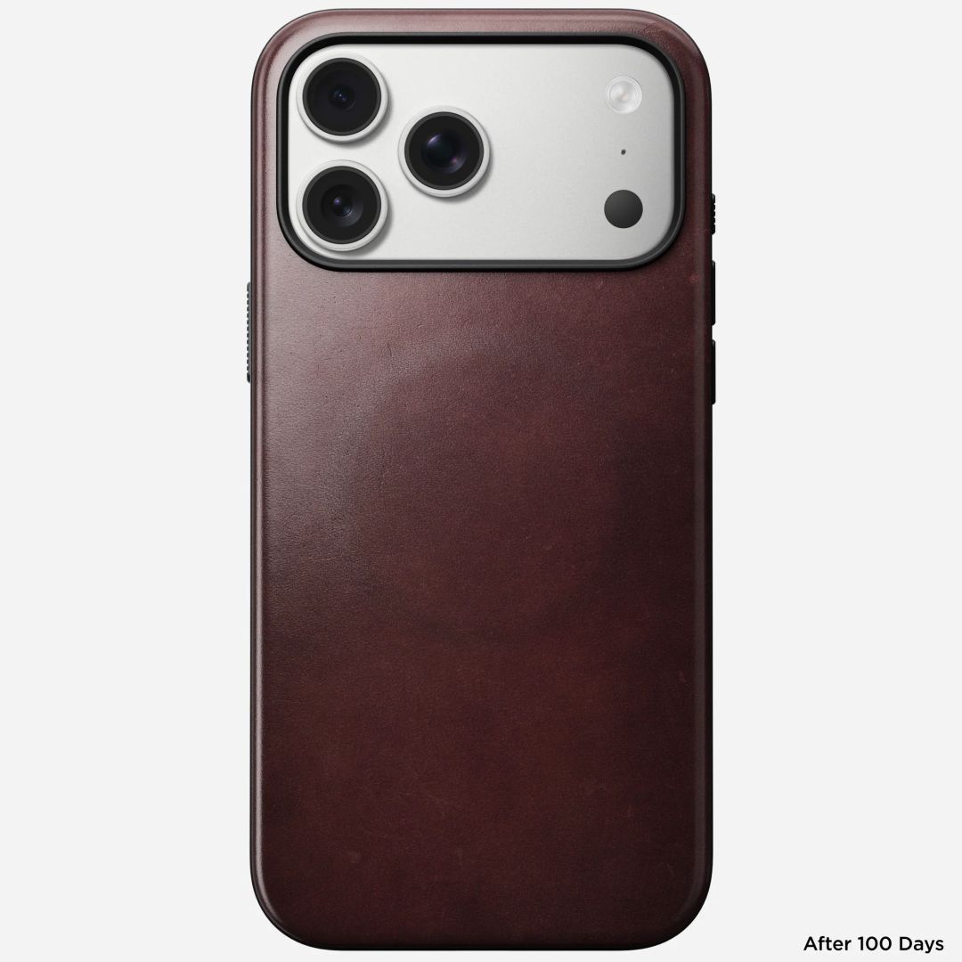 Nomad Modern Leather (Horween) Case for iPhone 17 Pro Max Burgundy Nomad Modern Leather (Horween) Case for iPhone 17 Pro Max Burgundy