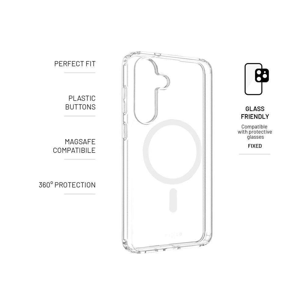 FIXED Magpure telefontok Samsung Galaxy S25 FE készülékhez, átlátszó FIXED Magpure telefontok Samsung Galaxy S25 FE készülékhez, átlátszó