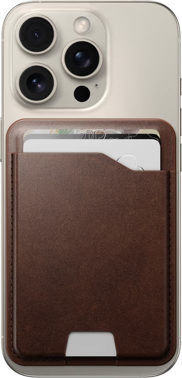 Nomad Leather Mag Wallet with Find My Tracking Brown Nomad Leather Mag Wallet with Find My Tracking Brown