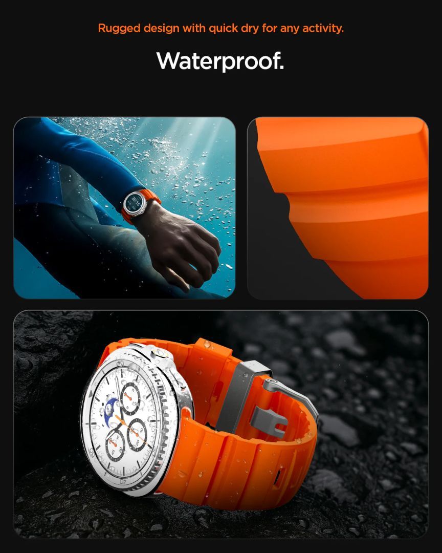 Spigen Silicone Band for Samsung Galaxy Watch 8 46mm/44mm/40mm Orange Spigen Silicone Band for Samsung Galaxy Watch 8 46mm/44mm/40mm Orange