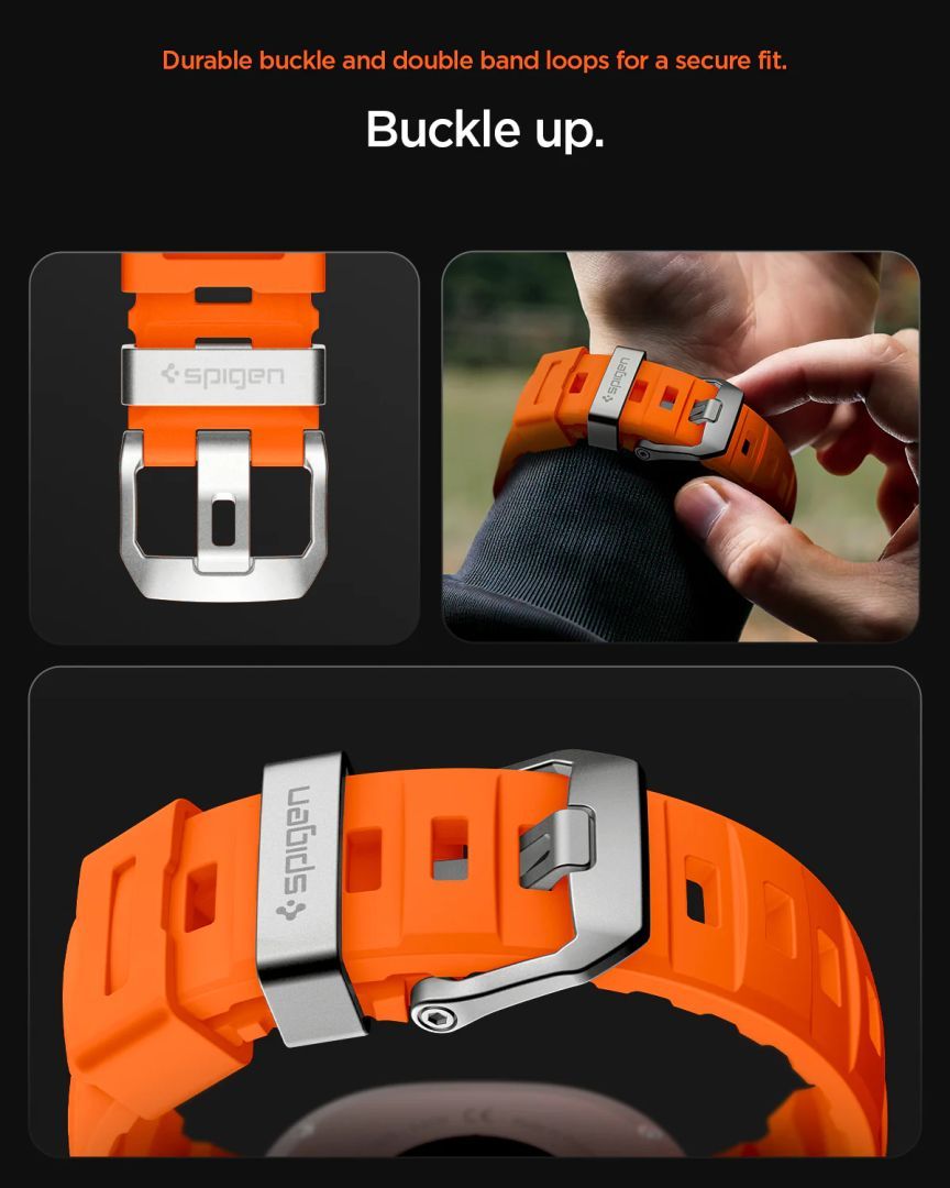 Spigen Silicone Band for Samsung Galaxy Watch 8 46mm/44mm/40mm Orange Spigen Silicone Band for Samsung Galaxy Watch 8 46mm/44mm/40mm Orange