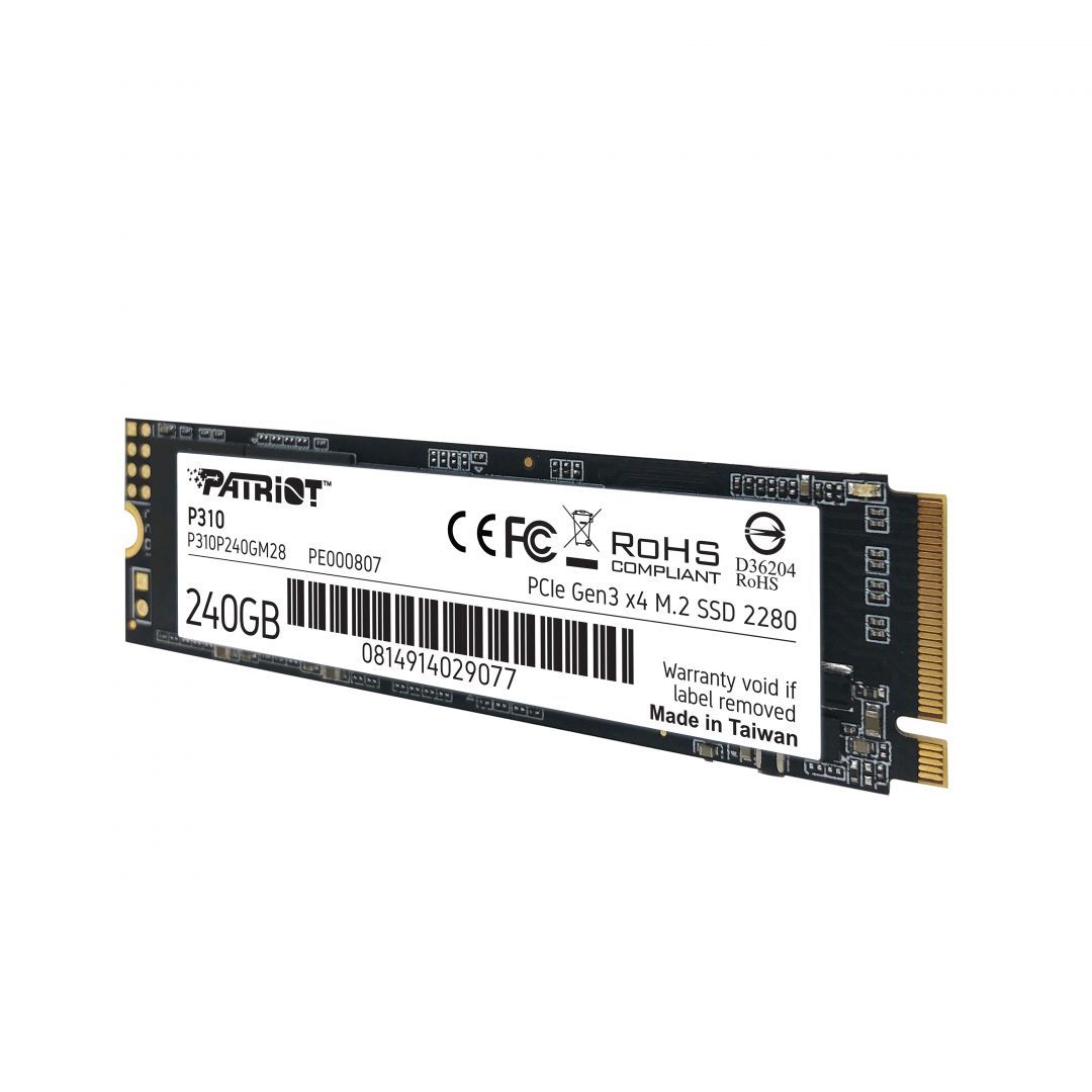 Patriot 240GB M.2 2280 NVMe P310 Patriot 240GB M.2 2280 NVMe P310