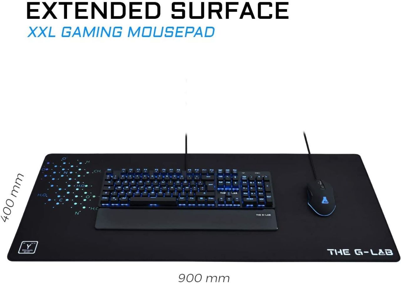 The G-Lab Pad Yttrium Egérpad Black The G-Lab Pad Yttrium Egérpad Black