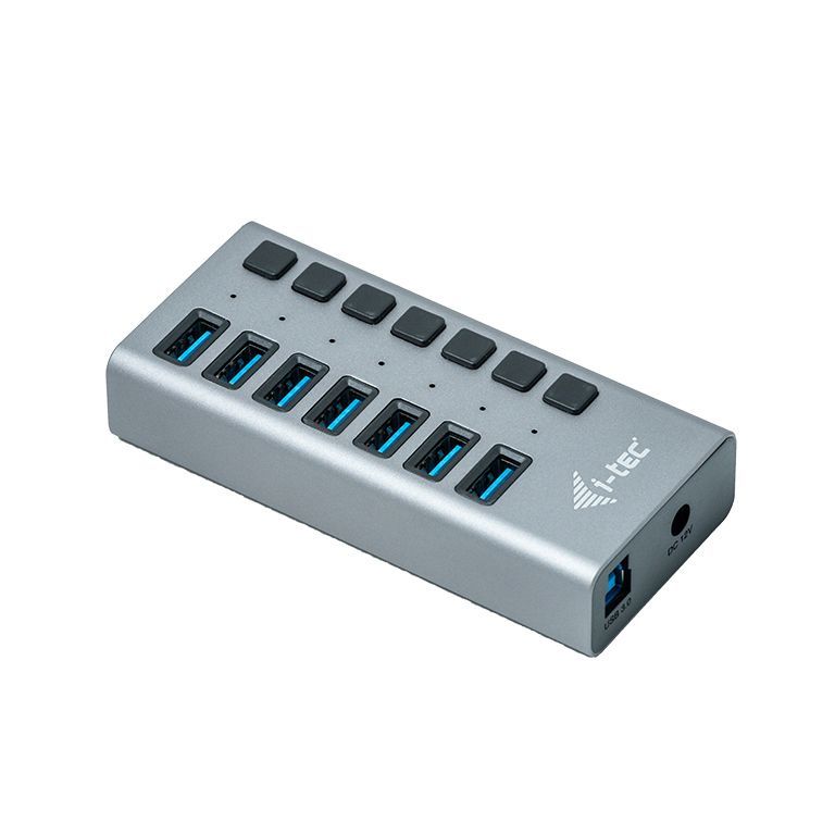 I-TEC 7 port USB 3.0 Charging Hub+Power Adapter 36W Grey I-TEC 7 port USB 3.0 Charging Hub+Power Adapter 36W Grey