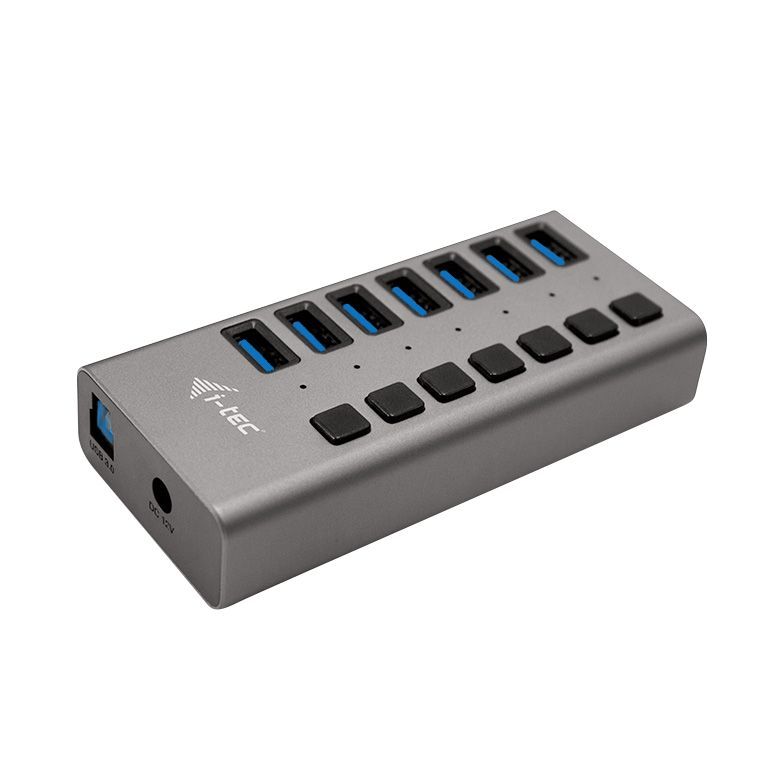 I-TEC 7 port USB 3.0 Charging Hub+Power Adapter 36W Grey I-TEC 7 port USB 3.0 Charging Hub+Power Adapter 36W Grey
