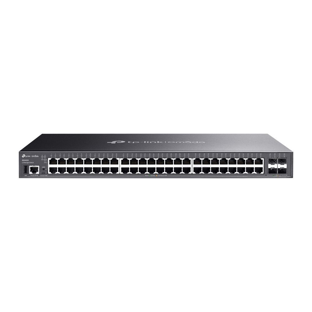 TP-Link SG5452X Omada 48-Port Gigabit Stackable Lite L3 Managed Switch with 4×10G Slots