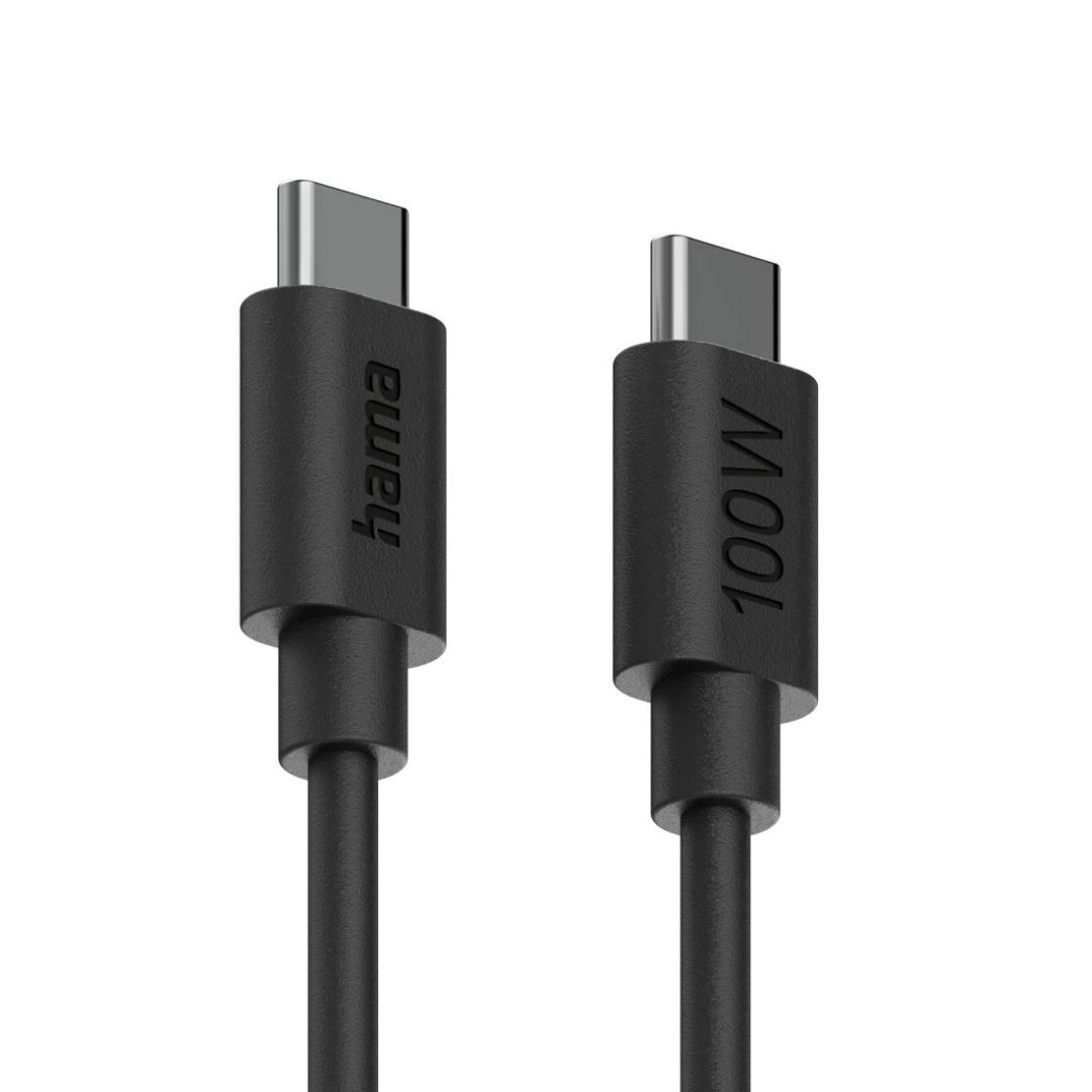 Hama USB-C to USB-C 100W Cable 1,2m Black