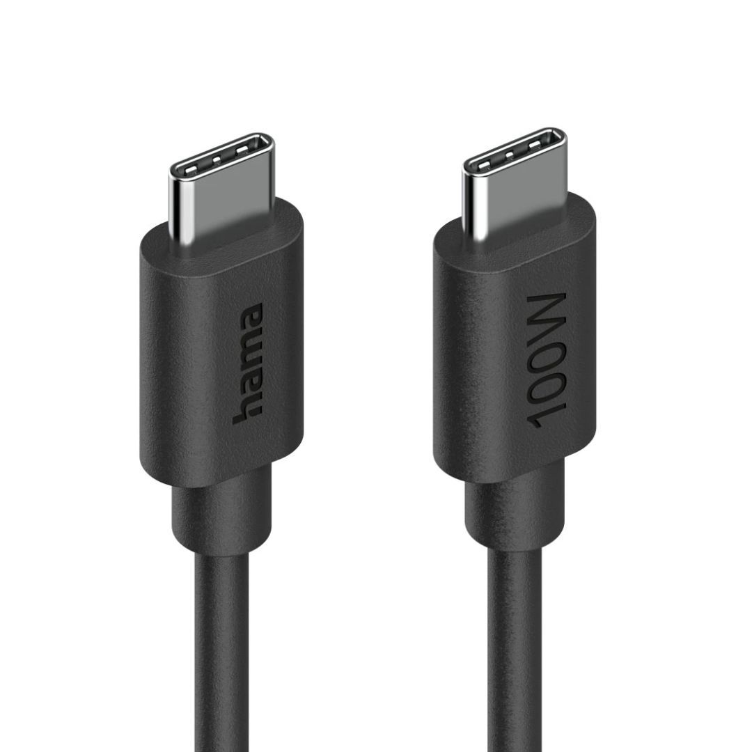 Hama USB-C to USB-C 100W Cable 1,2m Black