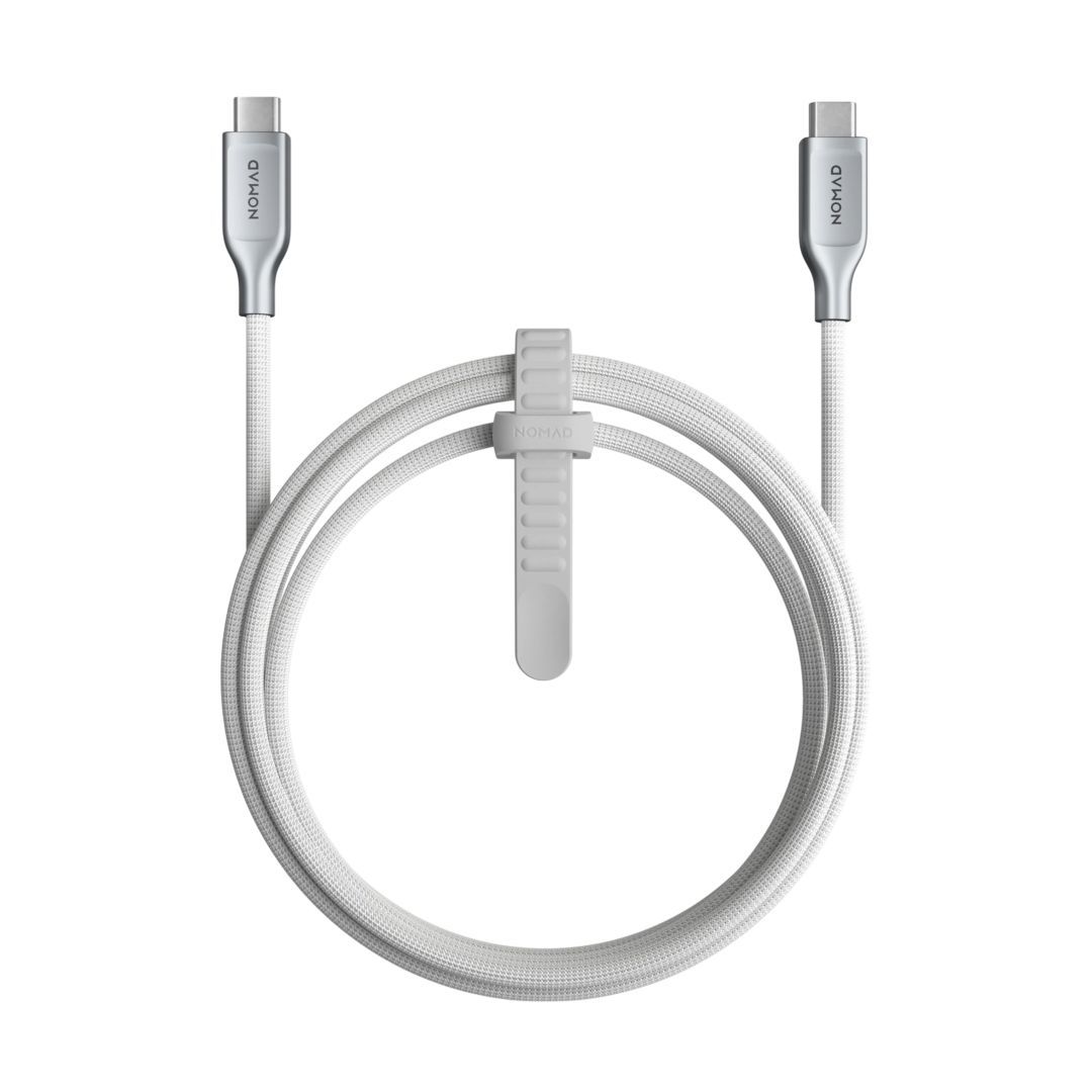 Nomad Kevlar Cable USB-C to USB-C 1,5m White Nomad Kevlar Cable USB-C to USB-C 1,5m White