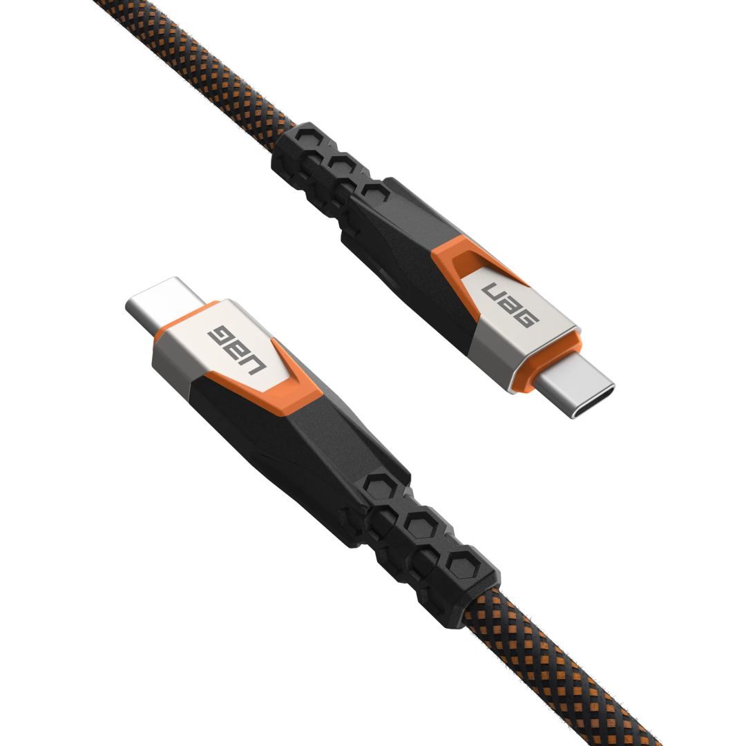 UAG SRGE Cable USB-C - USB-C 240W USB 3.2 0,75m Black/Orange UAG SRGE Cable USB-C - USB-C 240W USB 3.2 0,75m Black/Orange