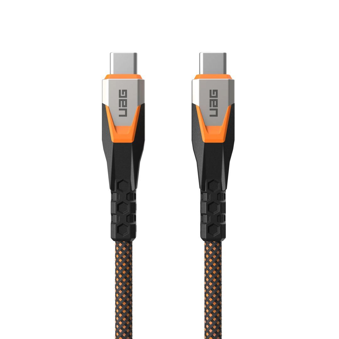 UAG SRGE Cable USB-C - USB-C 240W USB 3.2 0,75m Black/Orange UAG SRGE Cable USB-C - USB-C 240W USB 3.2 0,75m Black/Orange
