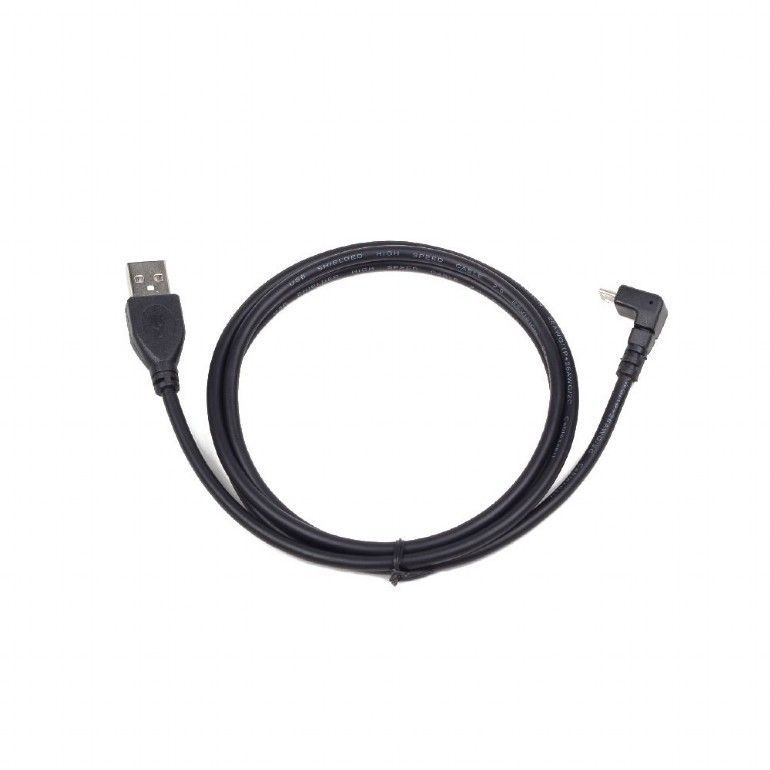Gembird CCP-MUSB2-AMBM90-6 micro USB cable 2.0 AM-MBM5P angled 90 1,8m Black Gembird CCP-MUSB2-AMBM90-6 micro USB cable 2.0 AM-MBM5P angled 90 1,8m Black