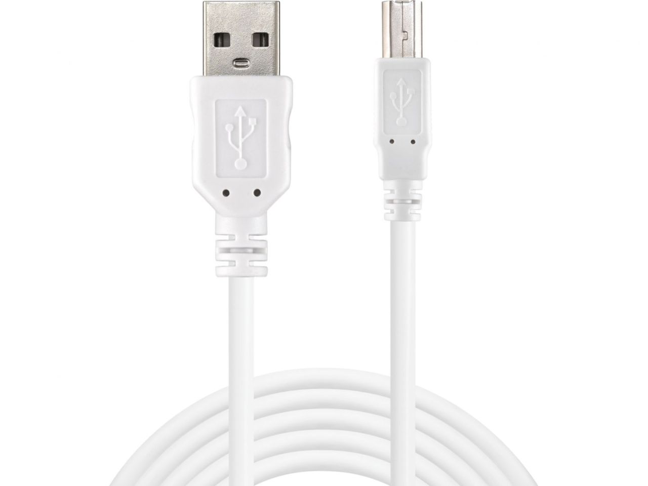 Sandberg USB 2.0 A-B male 1.8 m White Sandberg USB 2.0 A-B male 1.8 m White