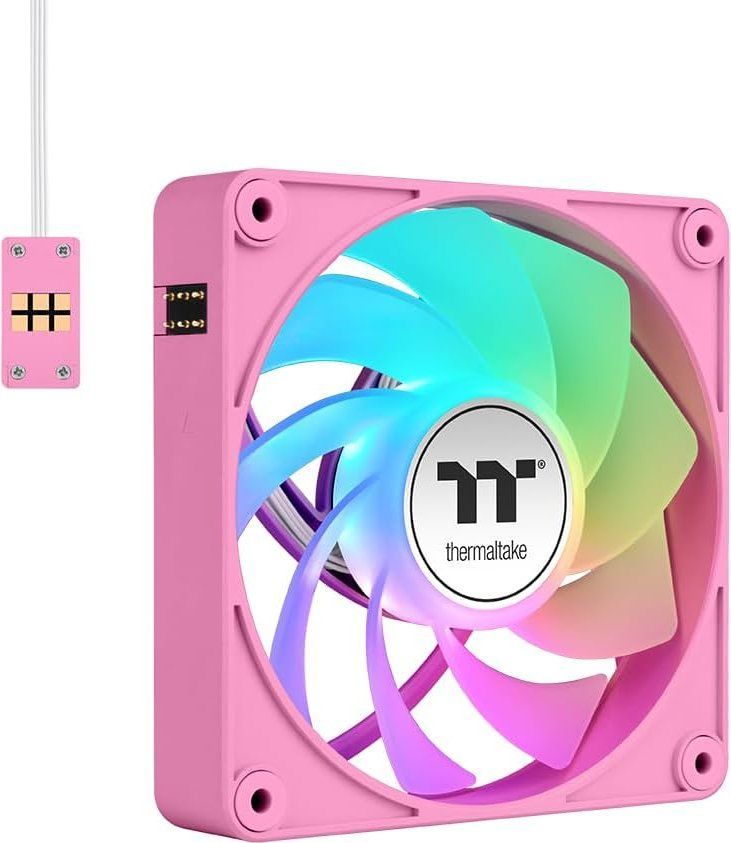 Thermaltake CT140 EX Reverse ARGB Sync PC Cooling Fan Pink (3-Fan Pack)