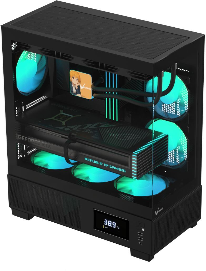 Formula Crystal E1 Floe Tempered Glass Black Formula Crystal E1 Floe Tempered Glass Black